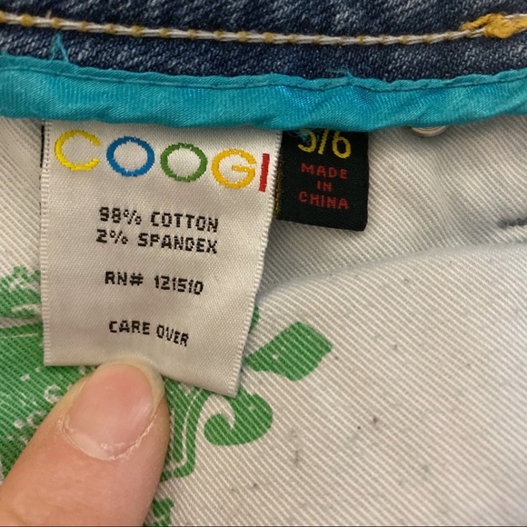 COOGI Vintage Light Wash Embroidered Pocket Distressed Straight Jeans 5/6 - Picture 12 of 15